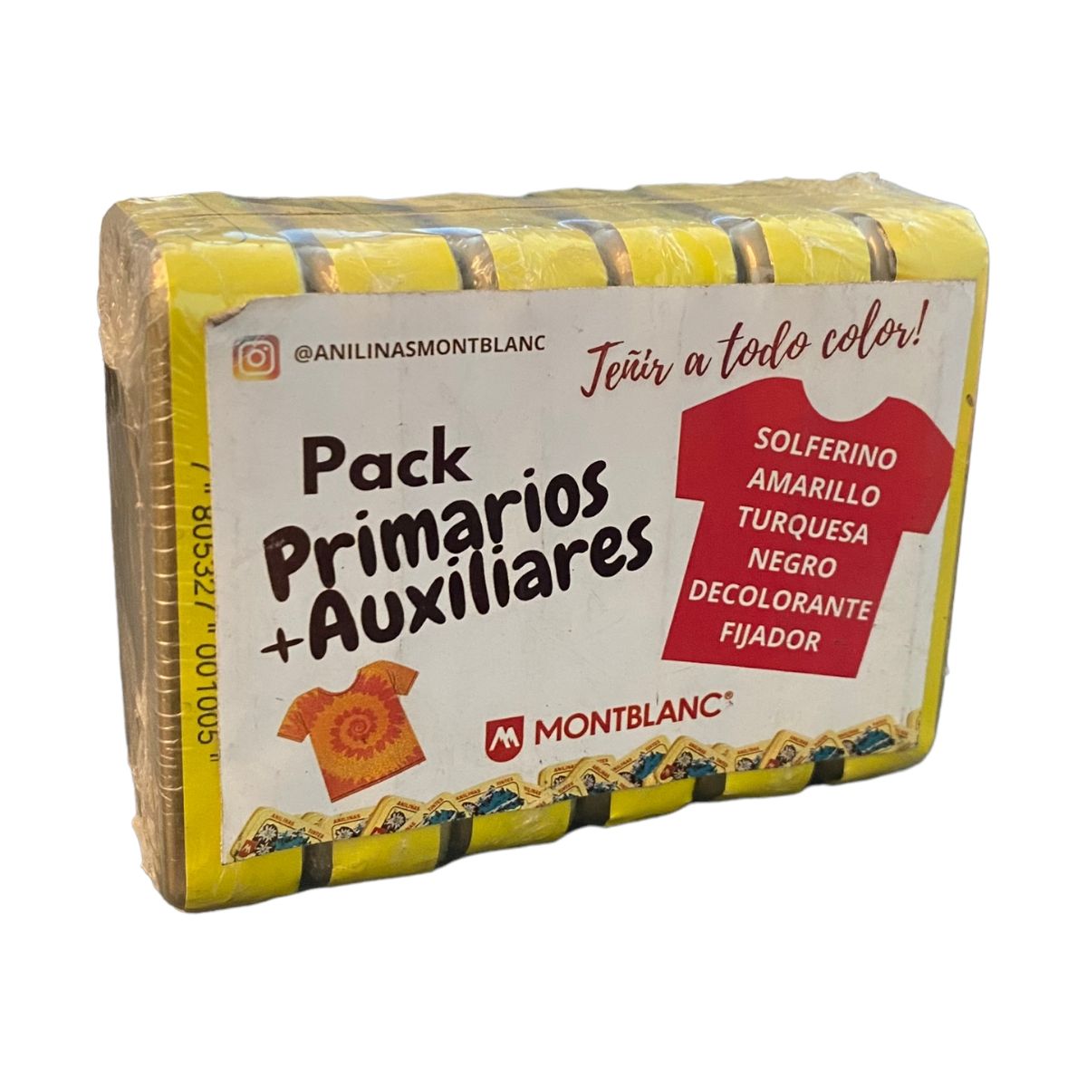 ANILINAS MONTBLANC - Anilinas Pack Primarios y Auxiliares Montblanc Cajita Dorada