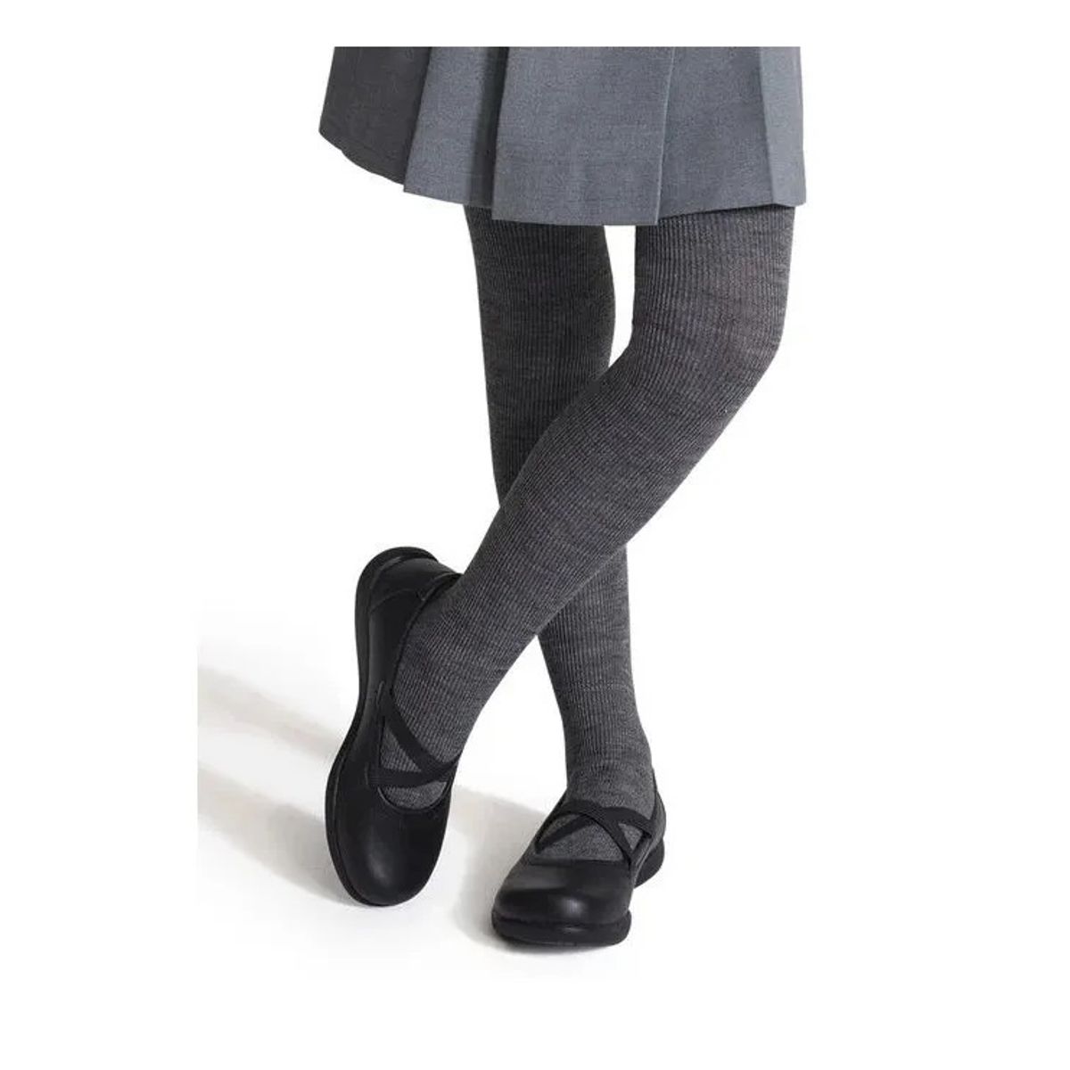 GENERICO - Pack 3 Pantis Medias De Niña - Escolar De Algodón Para Colegio