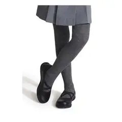 GENERICO - Pack 3 Pantis Medias De Niña - Escolar De Algodón Para Colegio