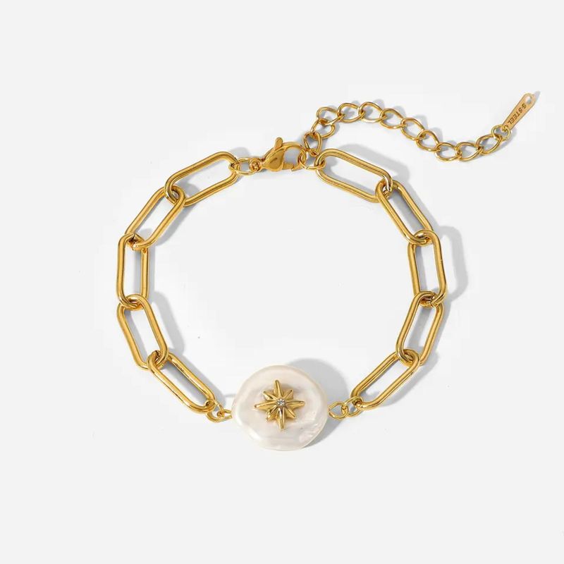 GENERICO - PULSERA MUJER bañada en oro de 18k MODELO PERLA