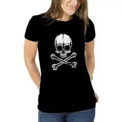 GENERICO - Polera Mujer diseño Calavera Skull D3