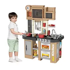 GENERICO - COCINA DE JUGUETE 58 PIEZAS CON LUCES, MUSICA, CIRCULACION DE AGUA ETC.