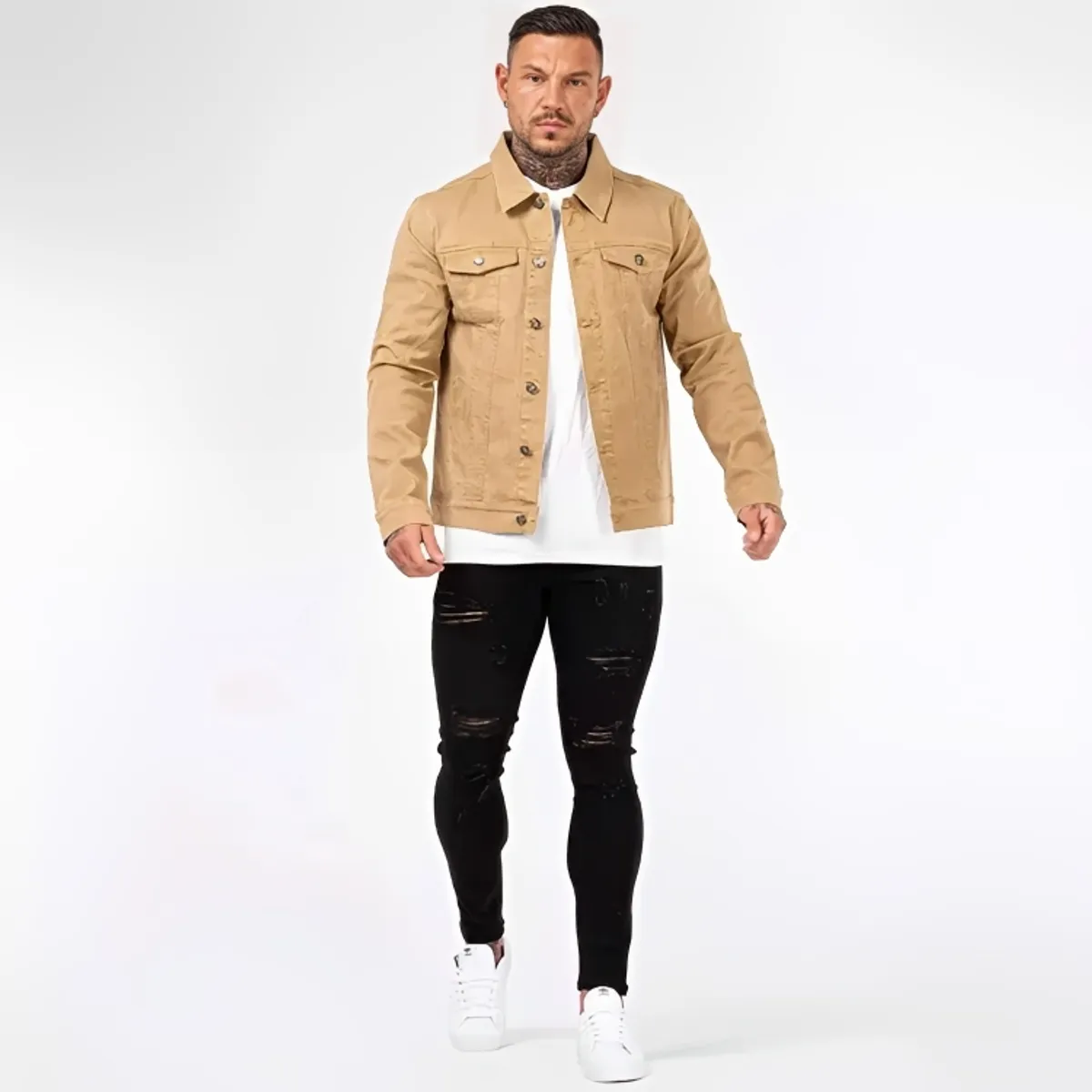 D'JOE - Chaqueta Mezclilla Colors Clasic Man Hombre