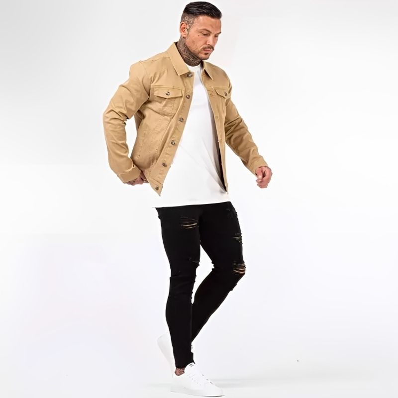 D'JOE - Chaqueta Mezclilla Colors Clasic Man Hombre