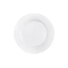 STAR FINE PORCELAIN - SET DE 6 PLATOS REDONDOS DE PORCELANA BLANCOS 25CM STAR ROUND 6/24