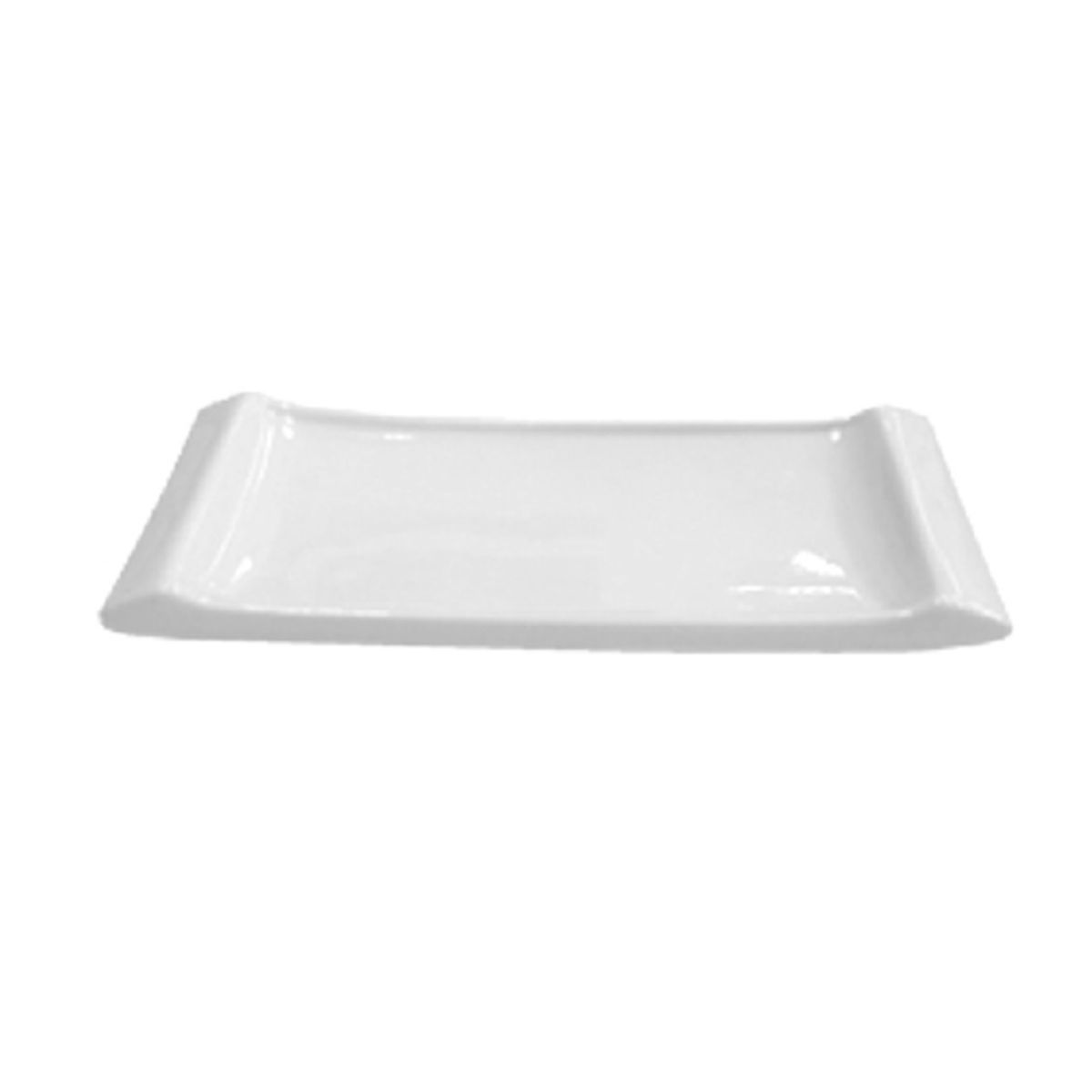 STAR FINE PORCELAIN - SET DE 12 PLATOS TIPO BANDEJA SUSHI DE PORCELANA BLANCOS 20 CM STAR STAR FINE PORCELAIN