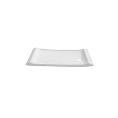 STAR FINE PORCELAIN - SET DE 12 PLATOS TIPO BANDEJA SUSHI DE PORCELANA BLANCOS 20 CM STAR