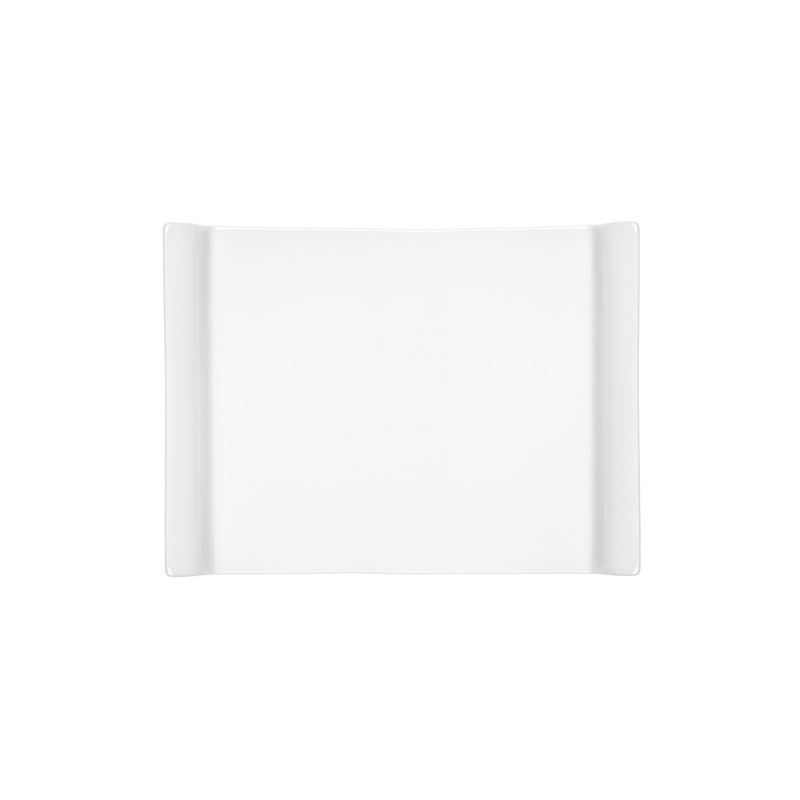 STAR FINE PORCELAIN - SET DE 12 PLATOS TIPO BANDEJA SUSHI DE PORCELANA BLANCOS 28 CM STAR STAR FINE PORCELAIN