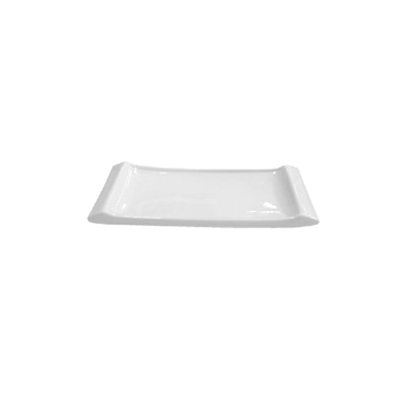 STAR FINE PORCELAIN - SET DE 6 PLATOS TIPO BANDEJA SUSHI DE PORCELANA BLANCOS 20 CM STAR STAR FINE PORCELAIN