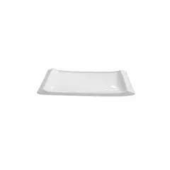 STAR FINE PORCELAIN - SET DE 6 PLATOS TIPO BANDEJA SUSHI DE PORCELANA BLANCOS 20 CM STAR