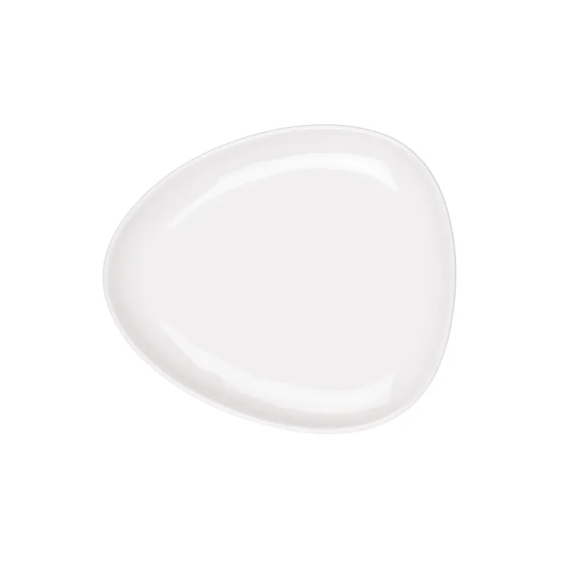 STAR FINE PORCELAIN - SET DE 12 PLATOS TIPO GOTA BAJOS DE PORCELANA BLANCOS 25CM STAR DESIGN STAR FINE PORCELAIN