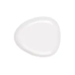 STAR FINE PORCELAIN - SET DE 24 PLATOS TIPO GOTA BAJOS DE PORCELANA BLANCOS 25CM STAR DESIGN