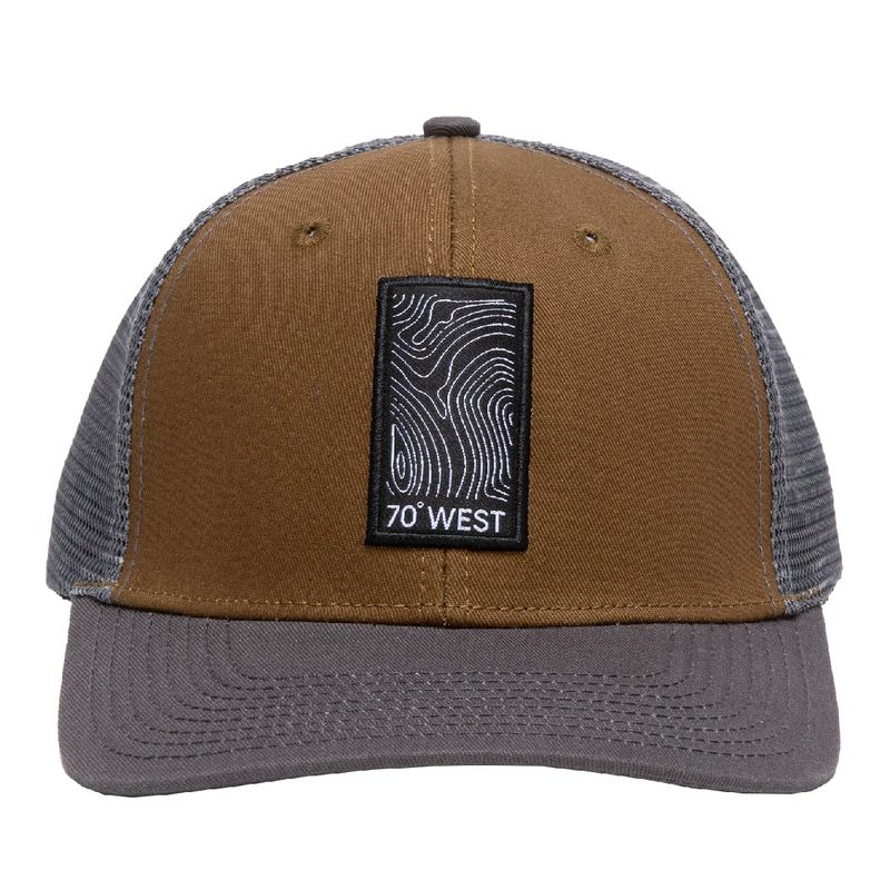 KANO - Jockey Gorra Ajustable 70 West Gris y Café Kano