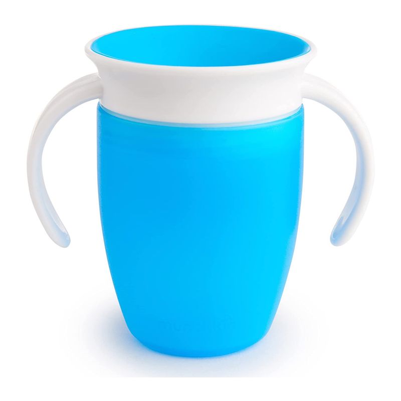 MUNCHKIN - Vaso Antiderrame Miracle 360° Con Asas 207ml - Azul