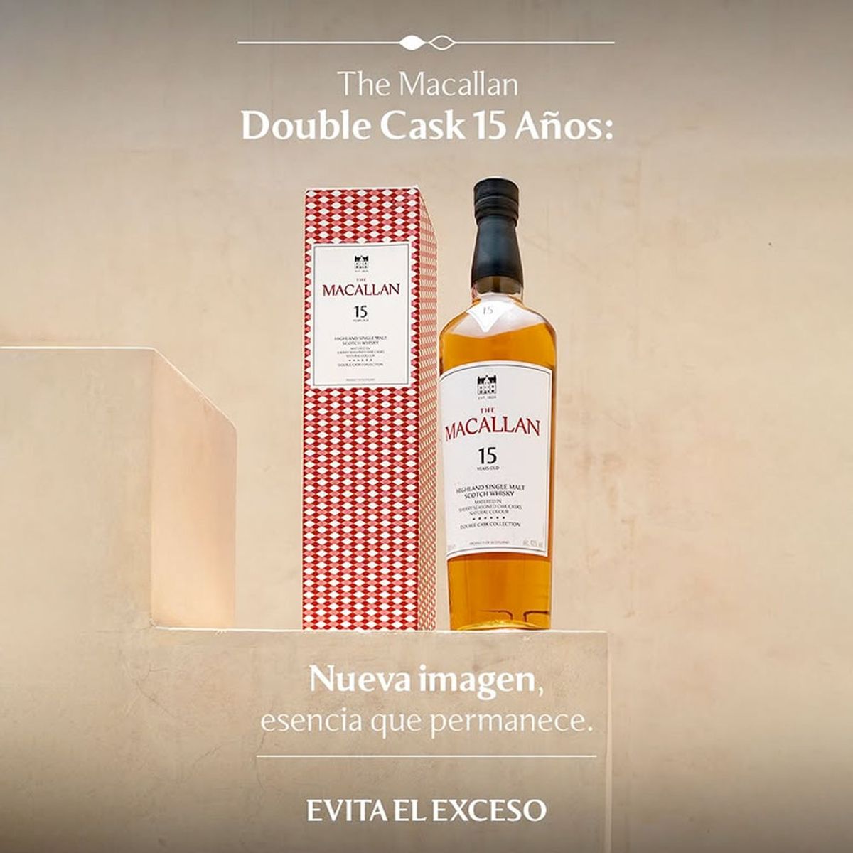MACALLAN - Whisky Macallan 15 Años Double Cask, Single Malt