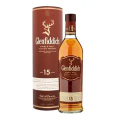 GLENFIDDICH - Whisky 15 años, Single Malt - Dorado