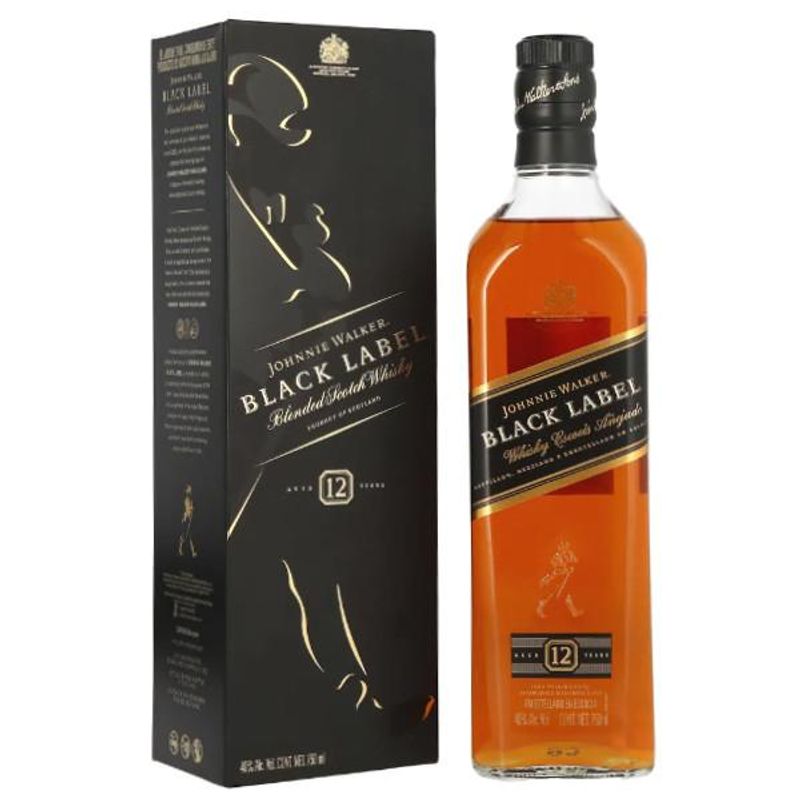JOHNNIE WALKER - Whisky Johnnie Walker Black Label, Scotch Whisky - Dorado