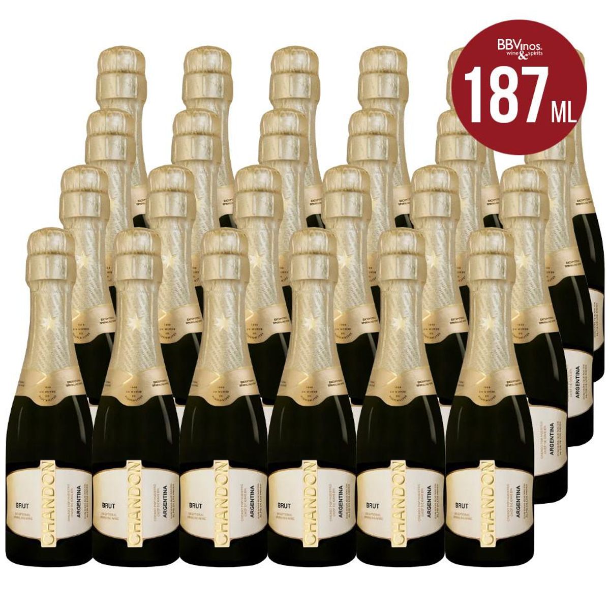 CHANDON - 24 Espumantes Chandon Brut (187ml) - Amarillo