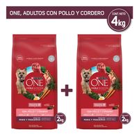 Pack Alimento seco para perro PURINA® ONE® Adulto Mini y Pequeño Pollo y Cordero 4kg
