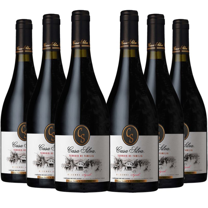 CASA SILVA - 6 Vinos Casa Silva Terroir De F. Reserva Syrah