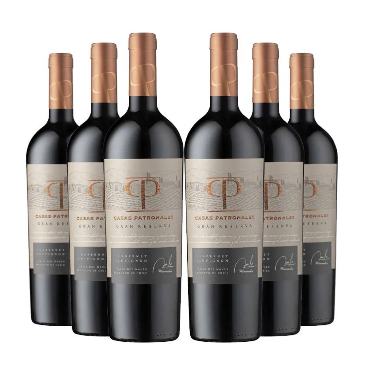 CASAS PATRONALES - 6 Vinos Casas Patronales Gran Reserva Cabernet Sauvignon - Rojo