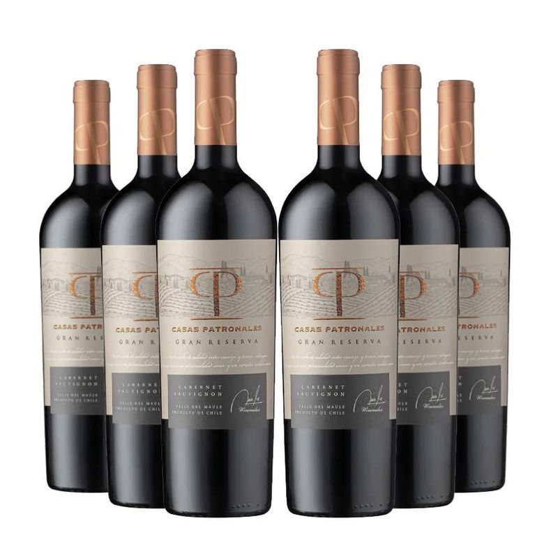 CASAS PATRONALES - 6 Vinos Casas Patronales Gran Reserva Cabernet Sauvignon - Rojo