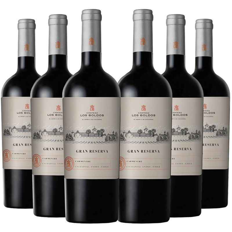 LOS BOLDOS - 6 Vinos Los Boldos Gran Reserva Carmenere