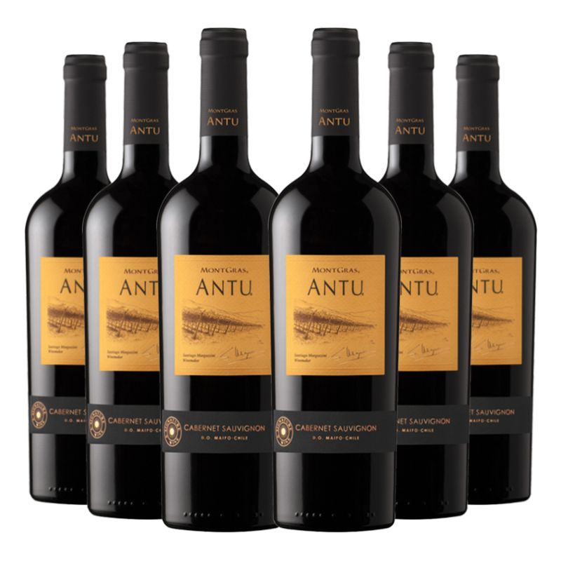MONTGRAS - 6 Vinos Montgras Antu Cabernet Sauvignon