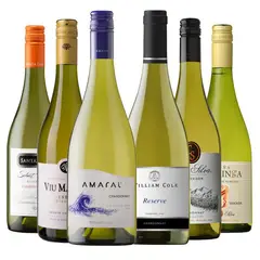 BBVINOS - 6 Vinos Mix Plus Reserva Chardonnay - Amarillo