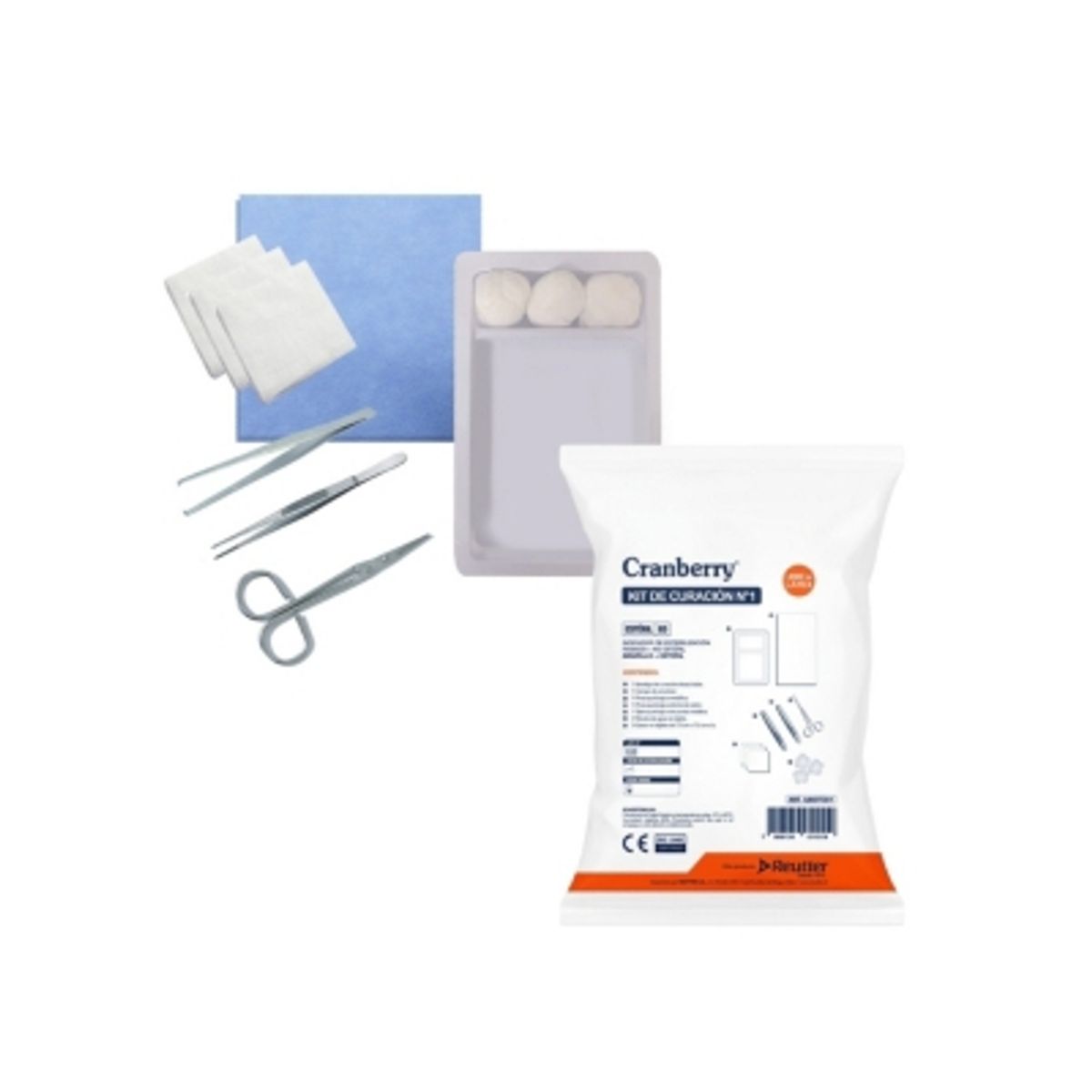 CRANBERRY - Kit De Curación Estéril Desechable Cranberry