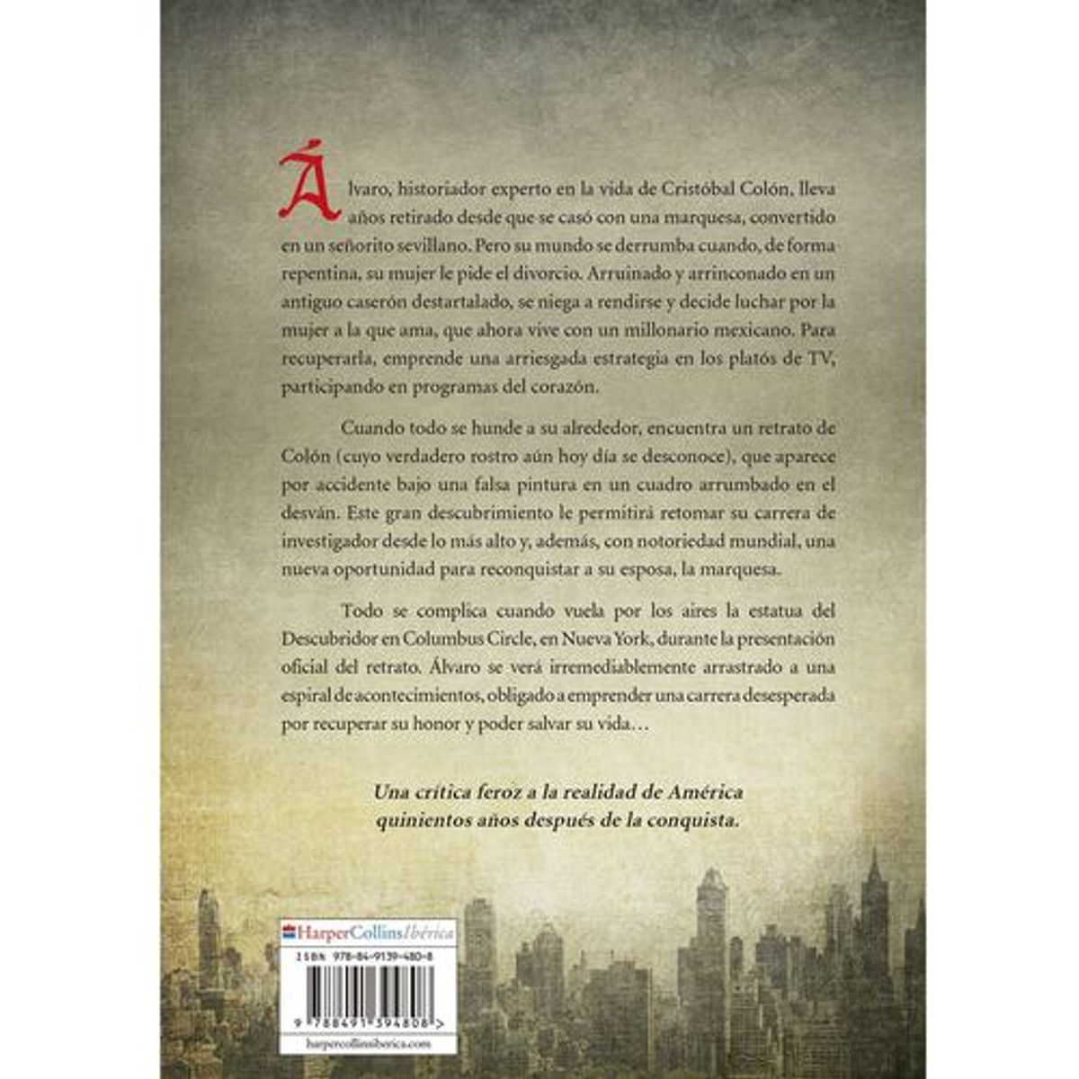 HARPERCOLLINS - La sangre de Colón de Editorial Harper Collins