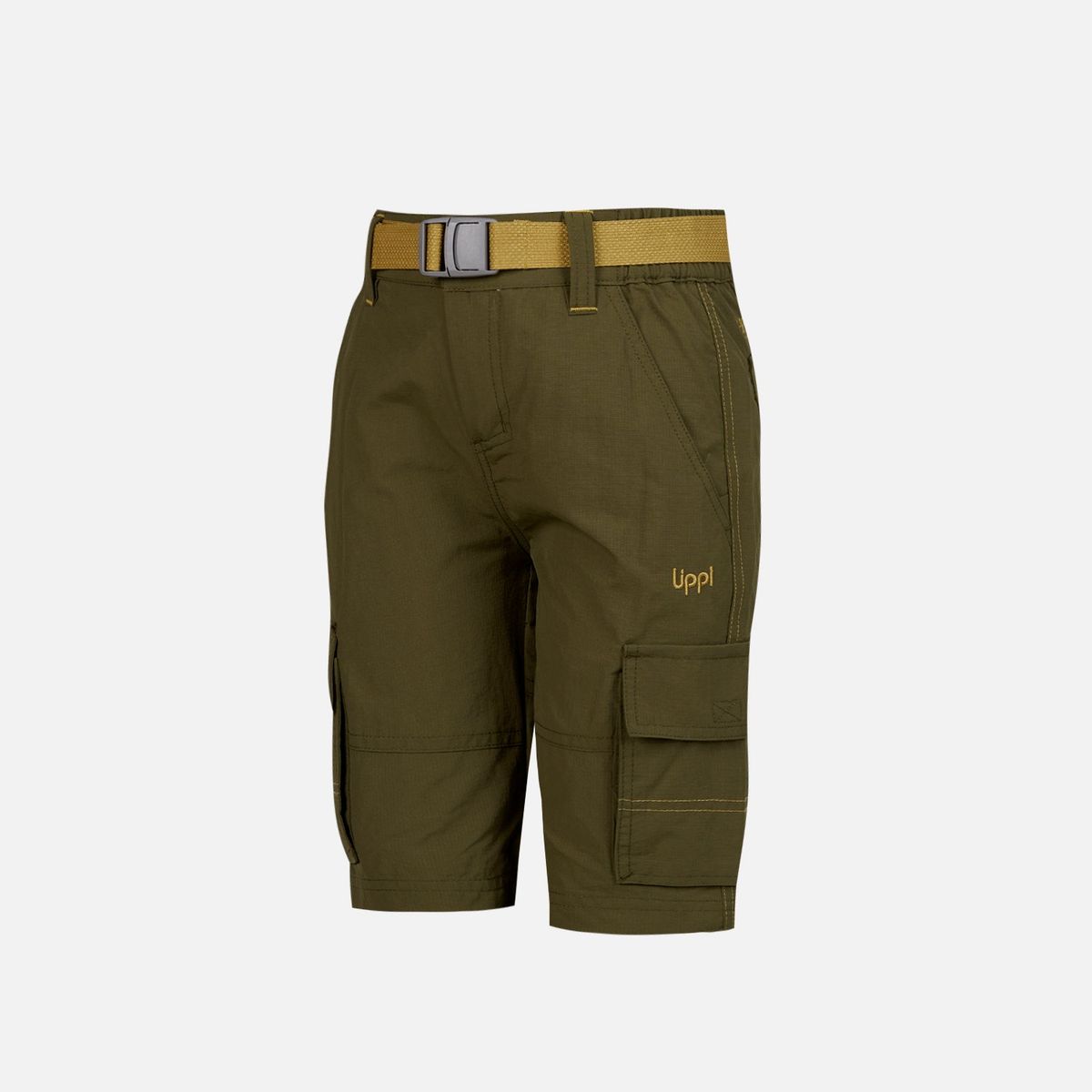 LIPPI - Short Niño Mini Just-Go Q-Dry Cargo Shorts Oliva Oscuro Lippi