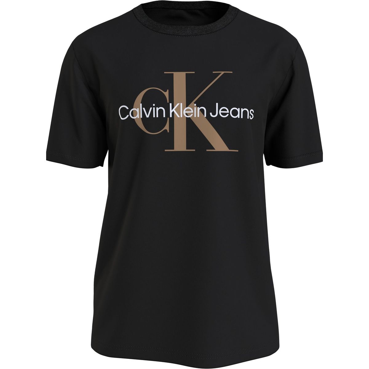 CALVIN KLEIN - Polera Seasonal Monogram Negro Calvin Klein