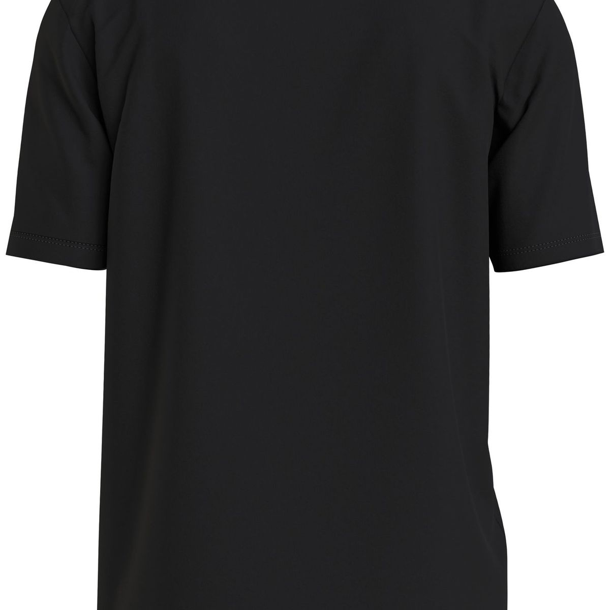 CALVIN KLEIN - Polera Seasonal Monogram Negro Calvin Klein