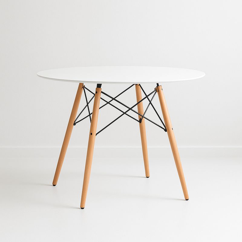 KLIK - Mesa de Comedor Eames 100cm redonda - Blanca KLIK