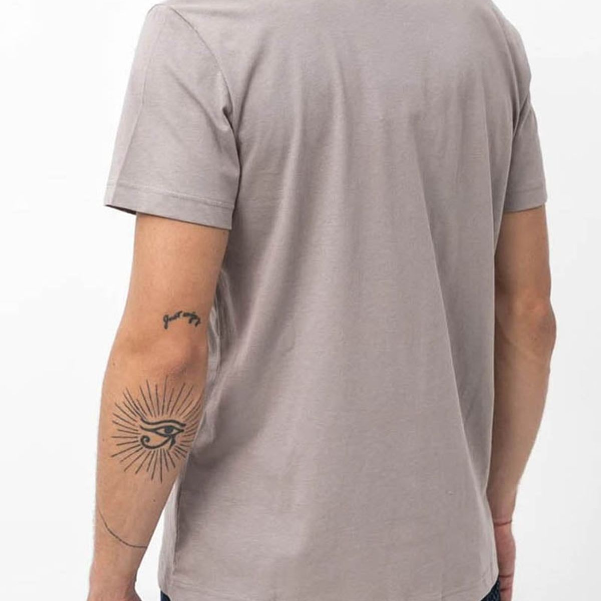 CALVIN KLEIN - Polera Monogram Pocket Beige Calvin Klein