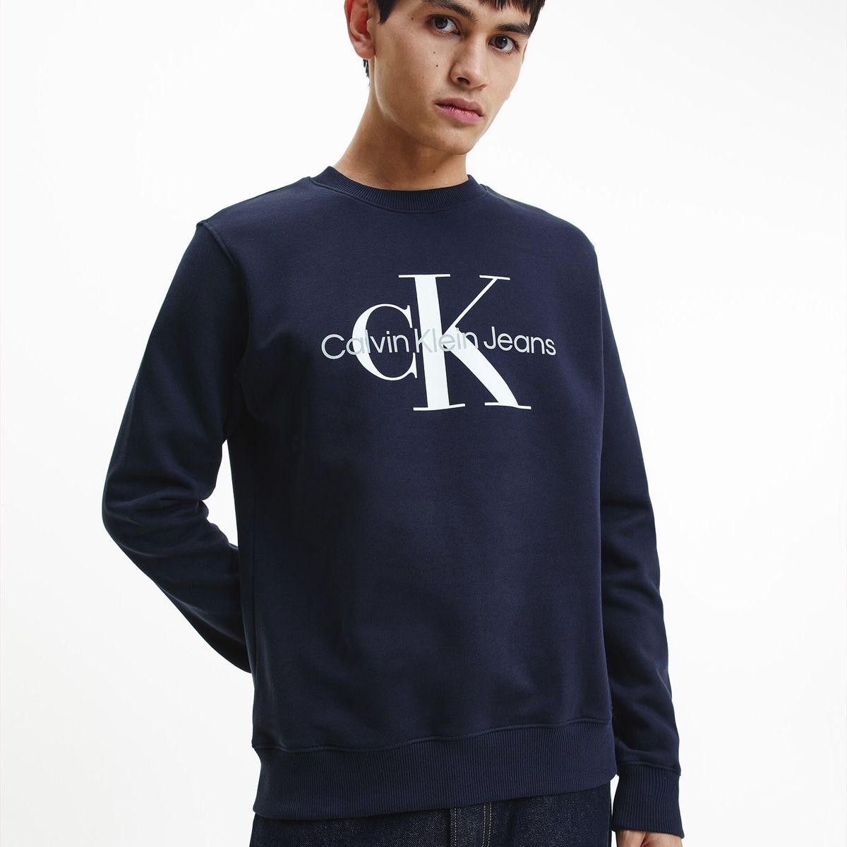 CALVIN KLEIN - Polerón Core Monogram Azul Calvin Klein