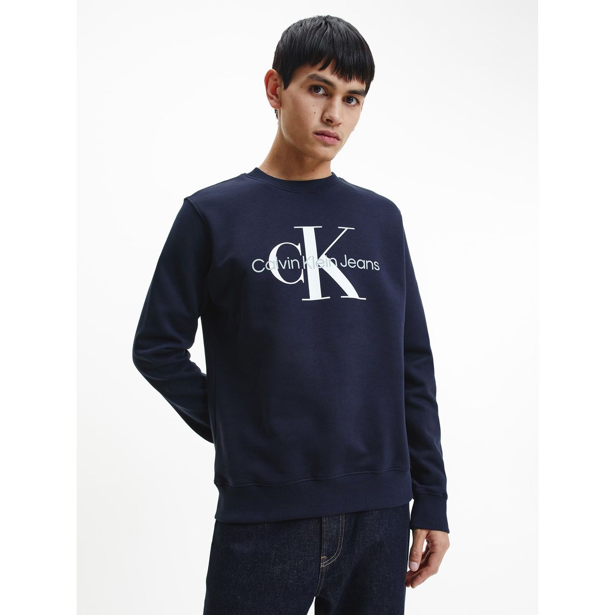 CALVIN KLEIN - Polerón Core Monogram Azul Calvin Klein