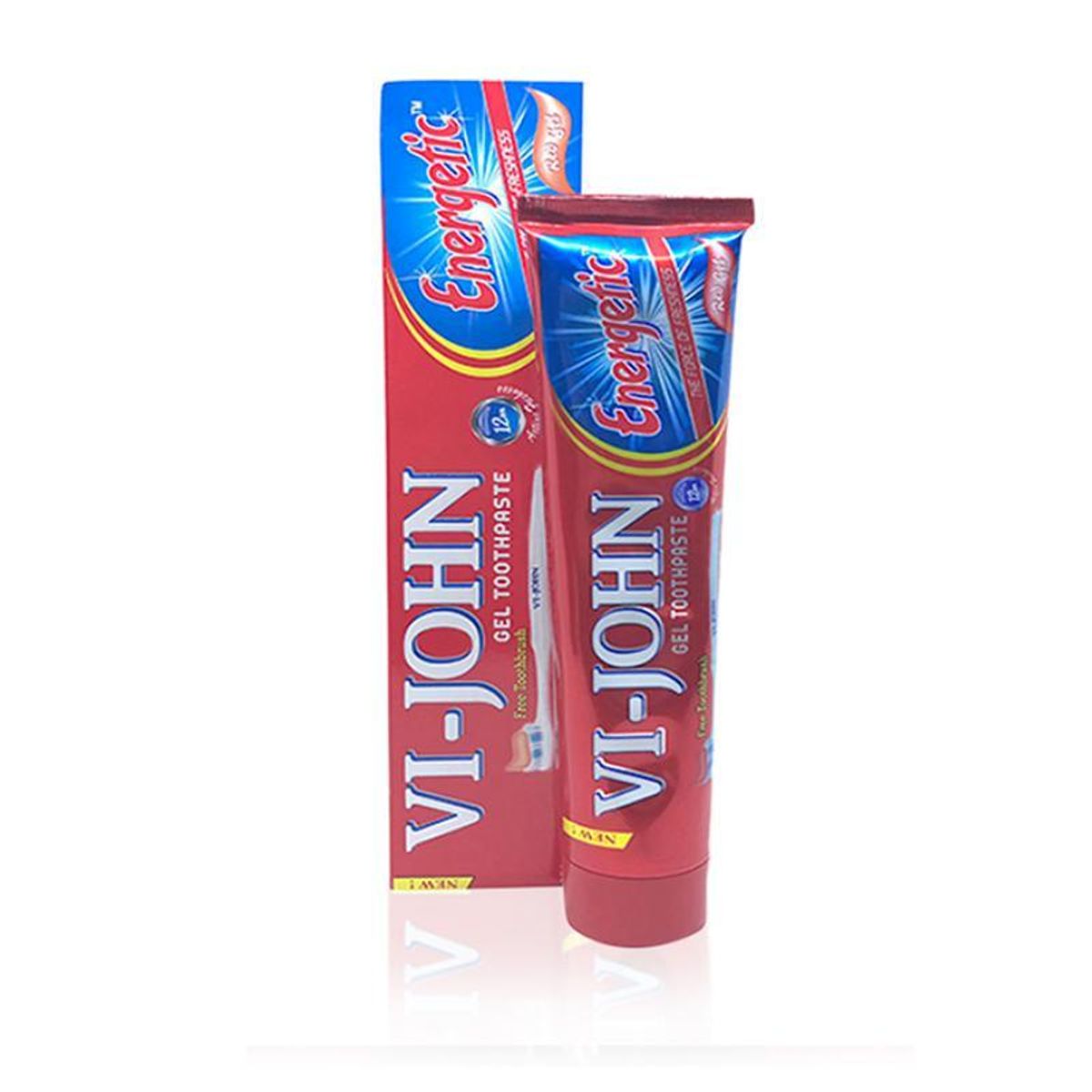 VI JOHN - Pasta Dental en Gel Energética + Cepillo de Dientes 150 gr