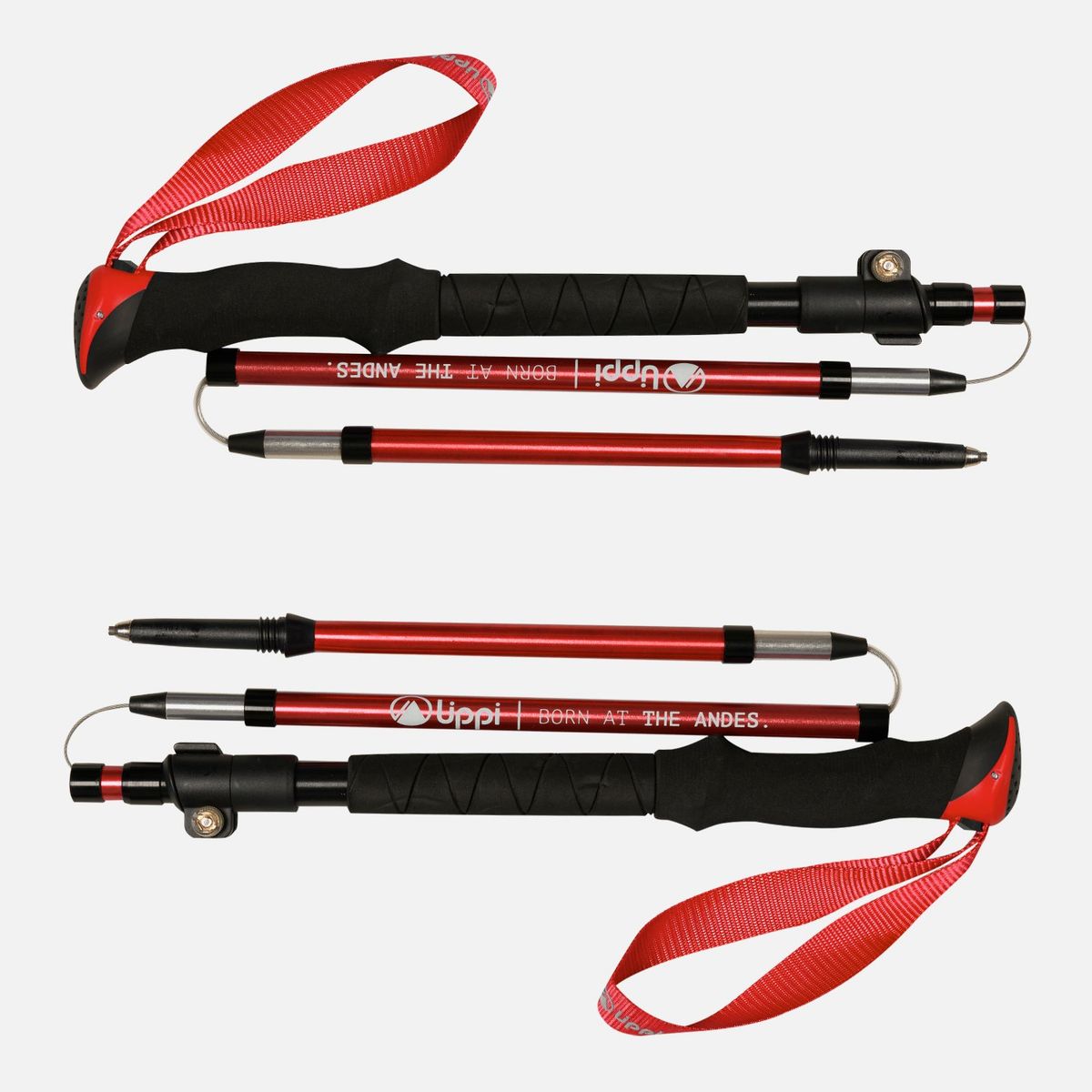 LIPPI - Baston Fast Trail Duo Trekking Pole Rojo Lippi
