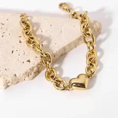 GENERICO - PULSERA MUJER bañada en oro de 18k MODELO INOLVIDABLE