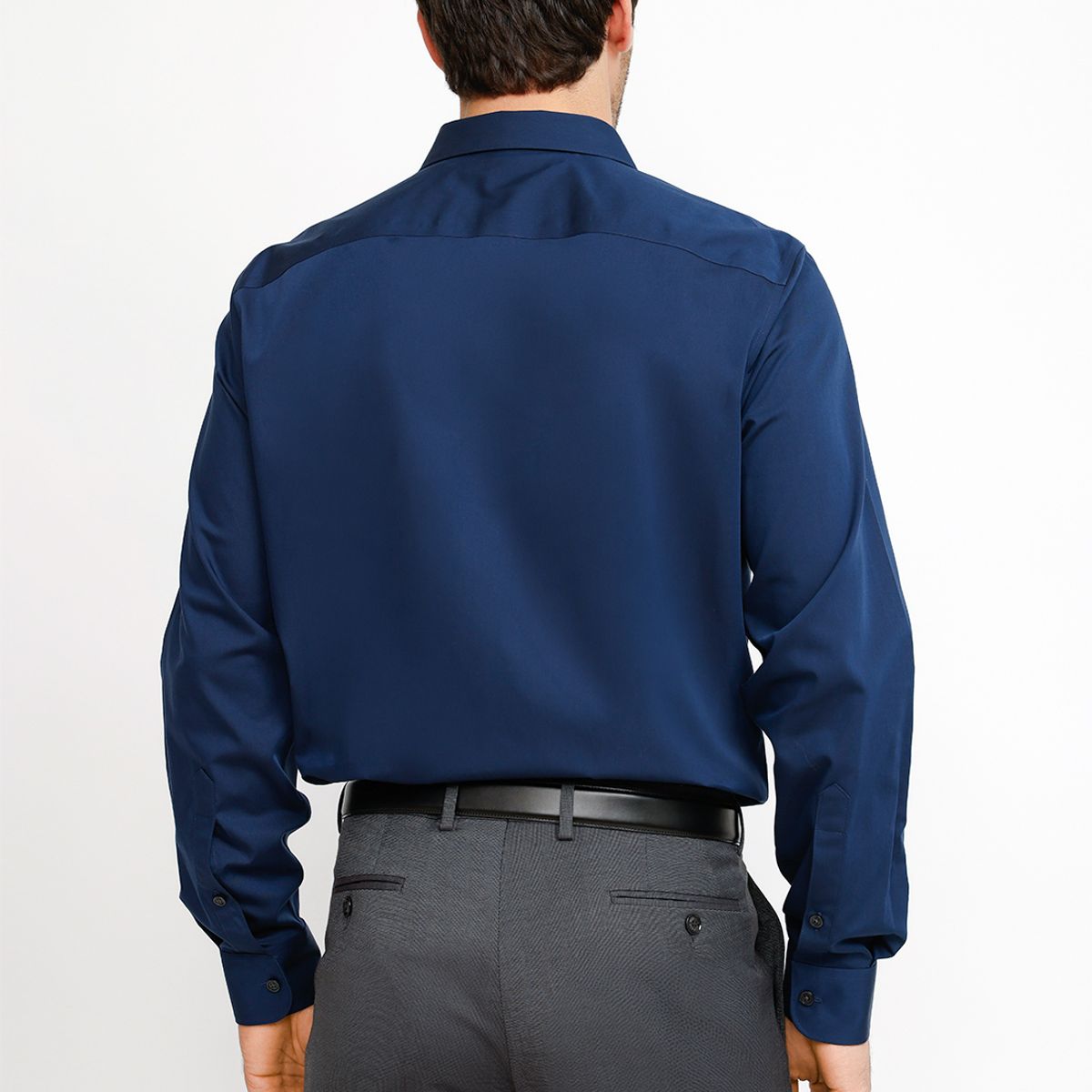 PERRY ELLIS - Camisa Formal Hombre Non Iron (No Se Plancha) Azul