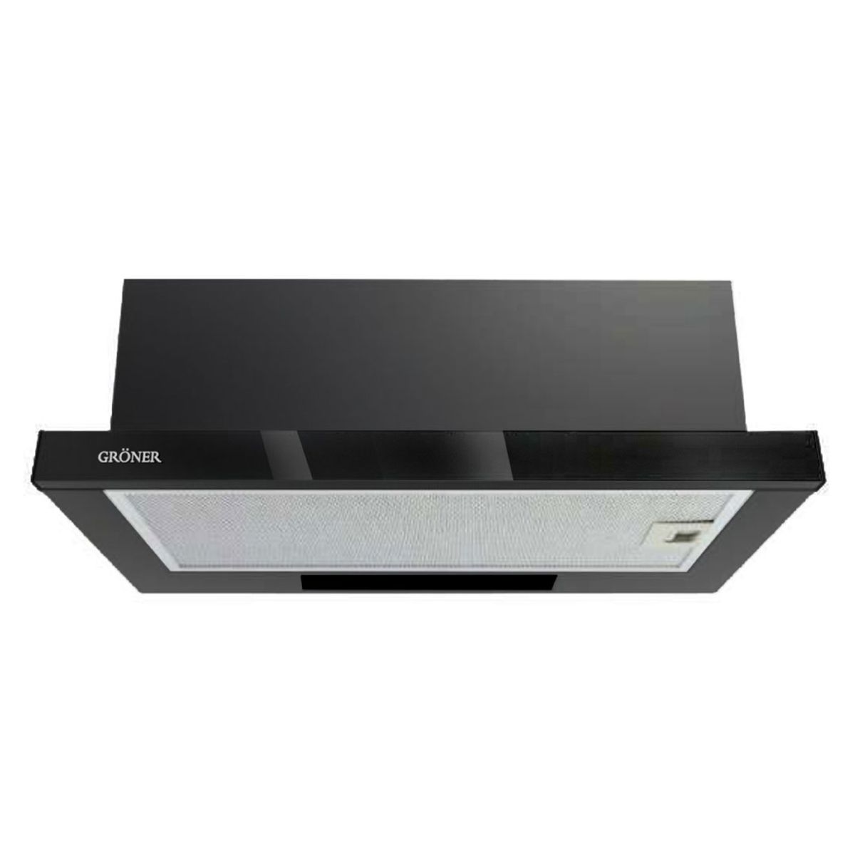 GRONER - Campana Telescópica Gröner Black Glass 60 cm