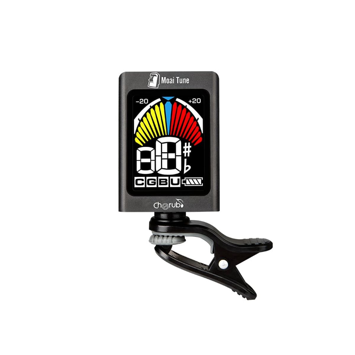 CHERUB - Afinador de Clip  Moai Tune para Guitarra y Bajo WST-680