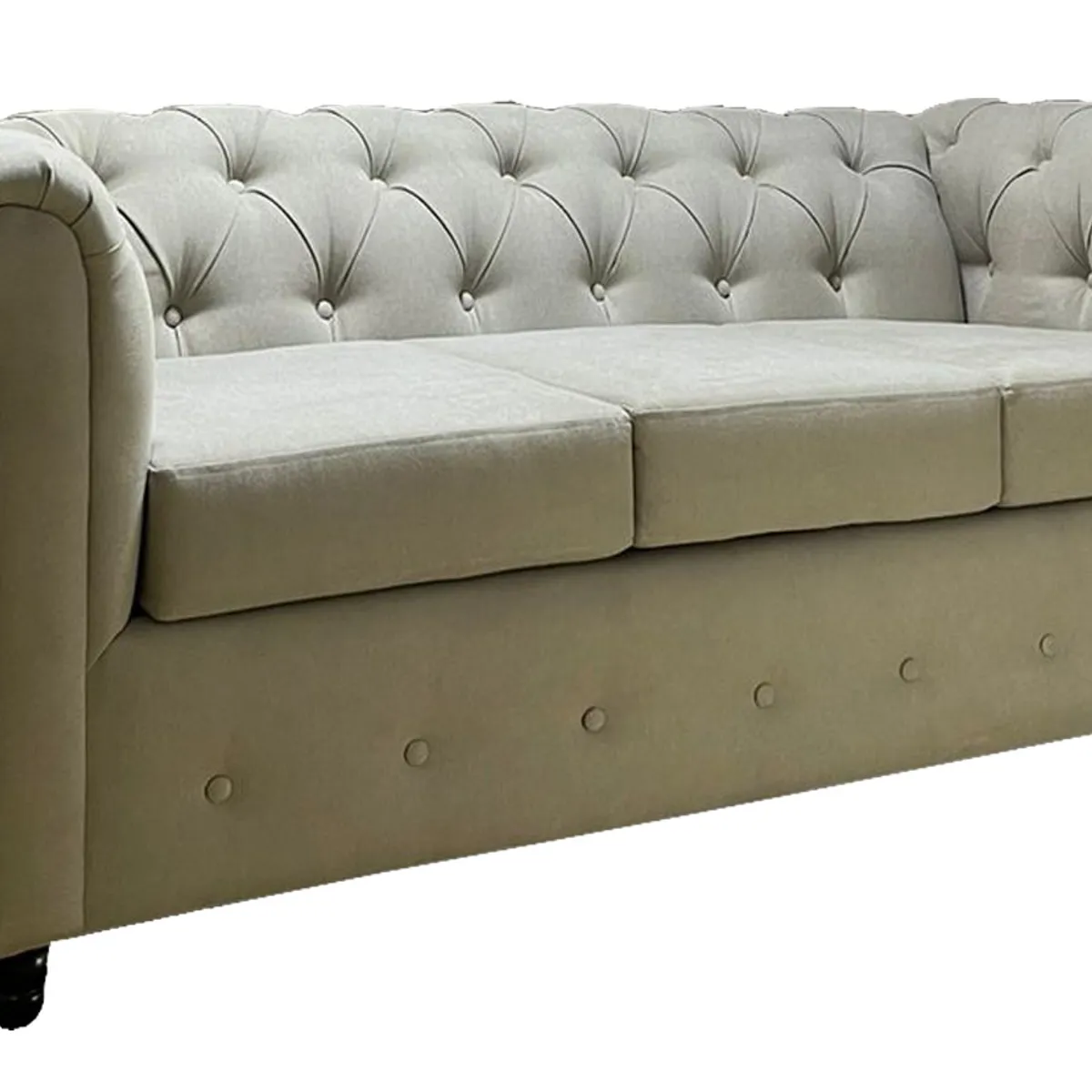 MUEBLES NATIVA - Sofa Chesterfield 200x90x75 Beige
