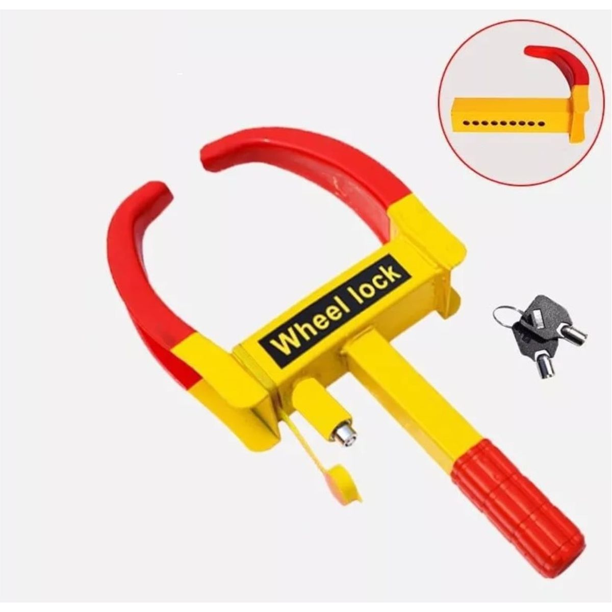 GENERICO - Traba Ruedas Neumáticos Antirrobo Auto Ajustable sostenedor