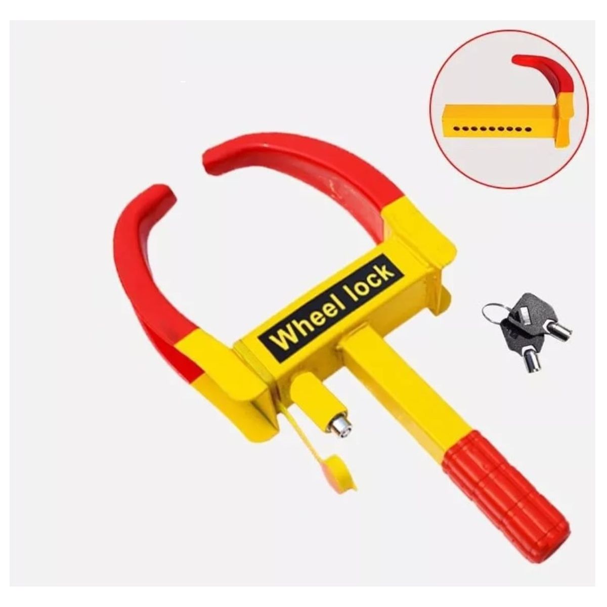 GENERICO - Traba Ruedas Neumáticos Antirrobo Auto Ajustable sostenedor