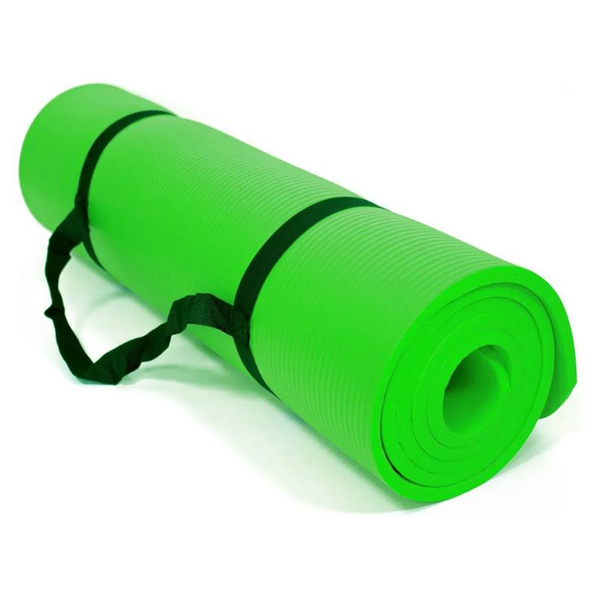 UNIVERSAL - Yoga Mat Pilates Nbr Fitness 10 MM + STRAP - VERDE