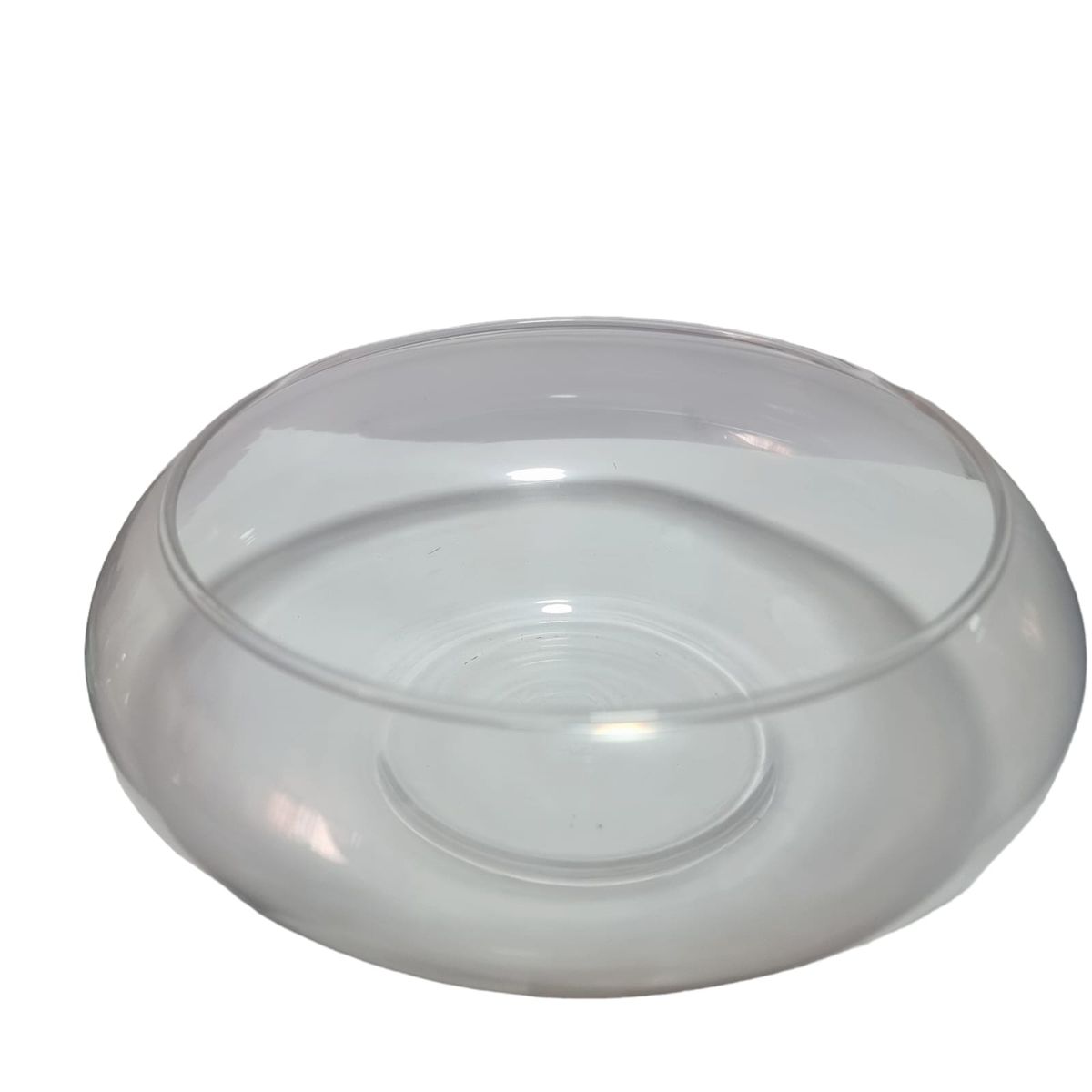 GENERICO - Florero Pecera De Vidrio Ovalado 20 cm (Mediano)