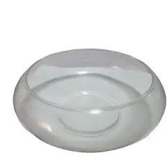 GENERICO - Florero Pecera De Vidrio Ovalado 20 cm (Mediano)